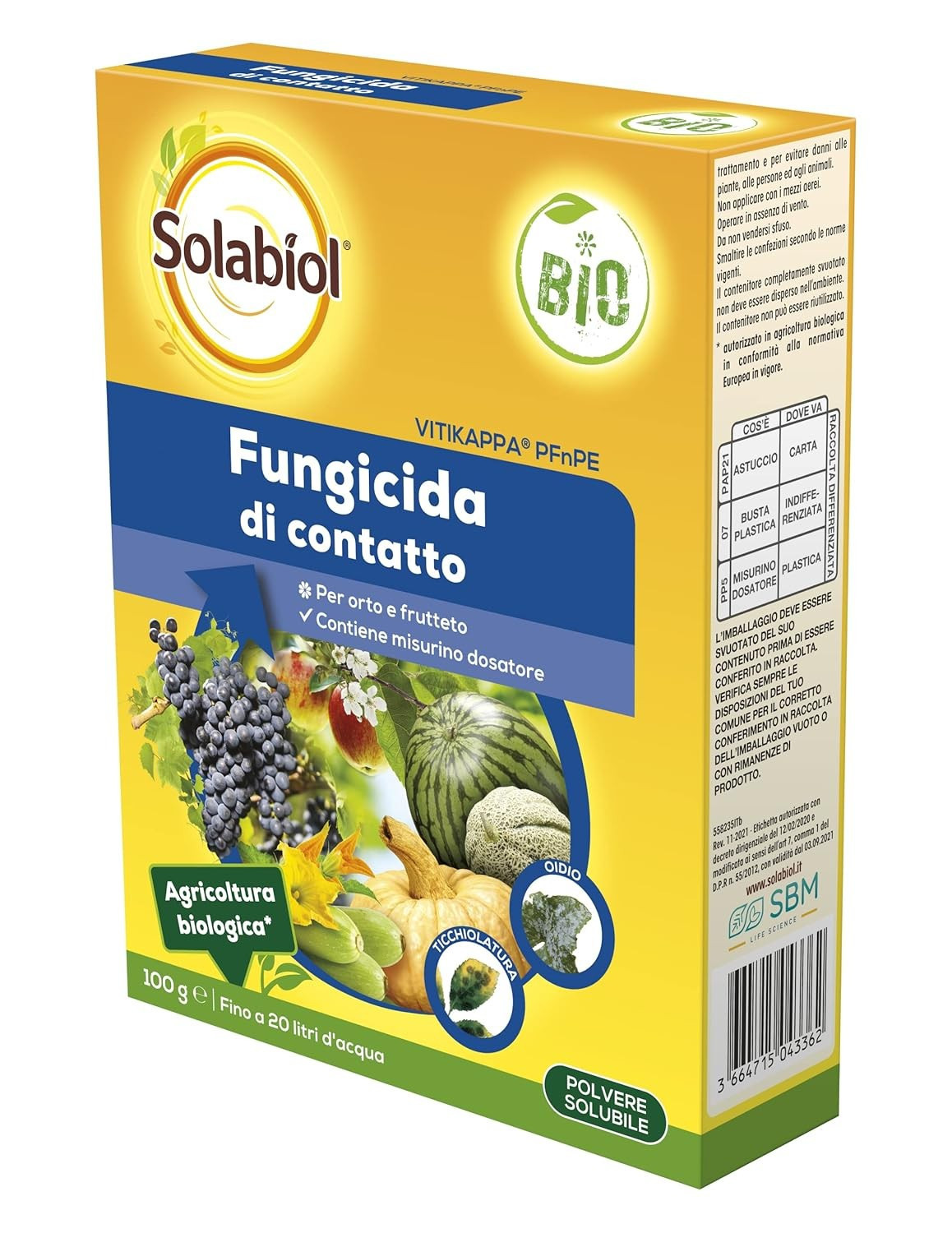 Vitikappa Fungicida Biologico 100gr Solabiol