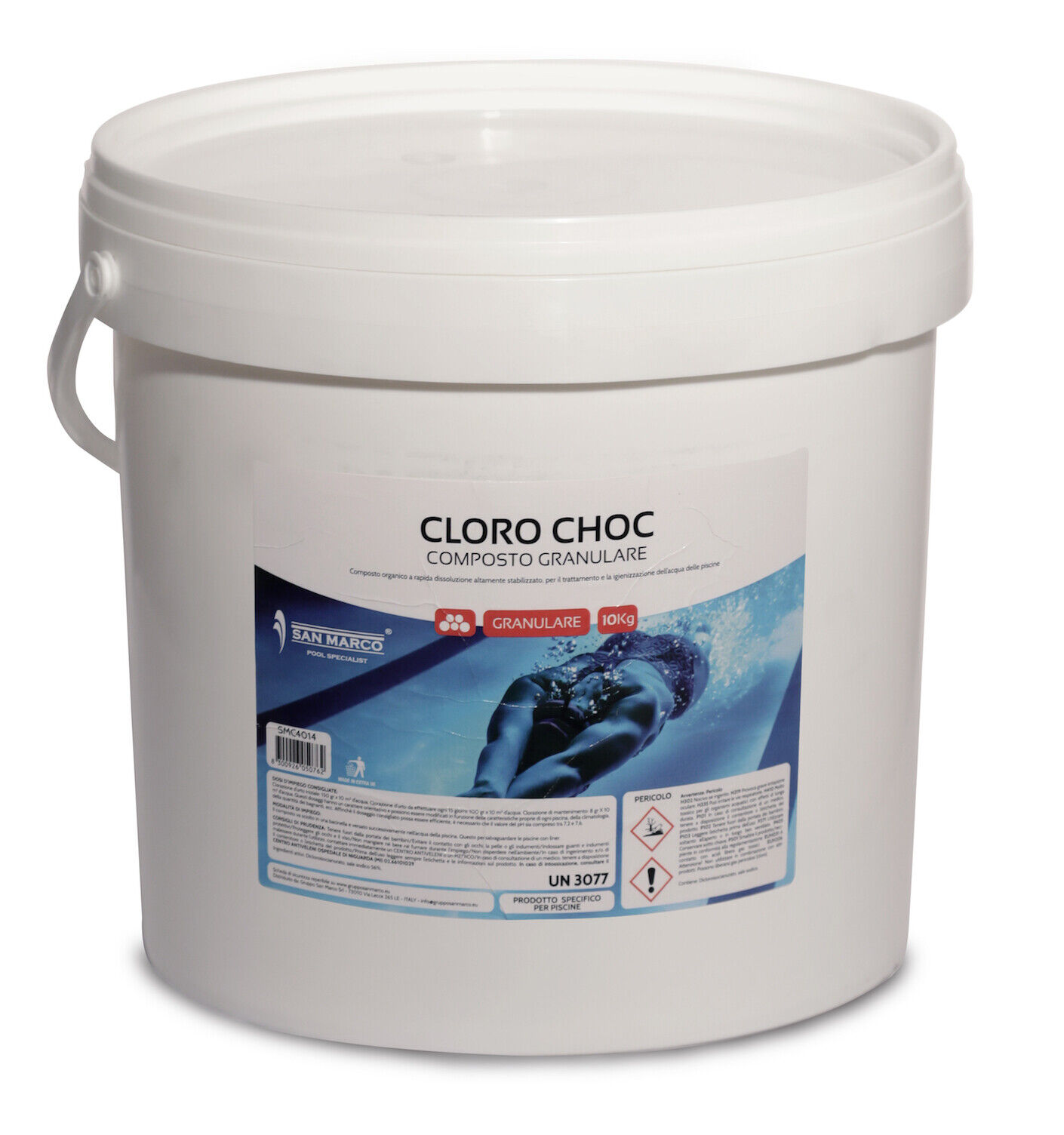 Cloro per piscina azione shock granulare 10 kg dicloro 56% per acqua