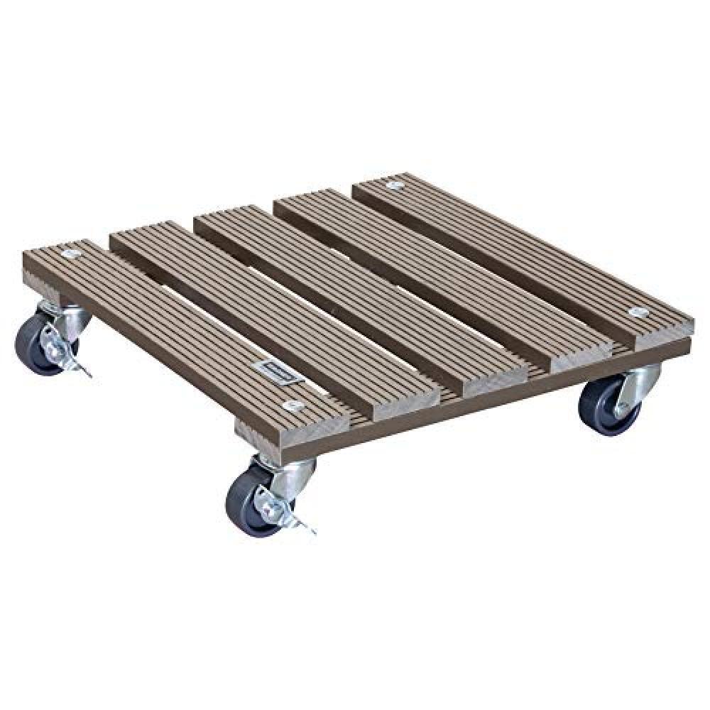 (TG. (L) 29 x (L) 29 x (A) 7,5 cm) WAGNER Carrello per Piante WPC 29 x 29 x 7,5