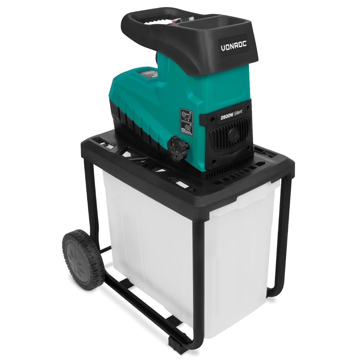 Cippatrice legno 2800W con motore silenzioso VONROC