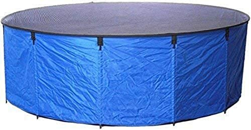 AQUAFORTE – Vasca Flexi Bowl Diametro 180 x H 60, Blu, Pieghevole con Rete di Co