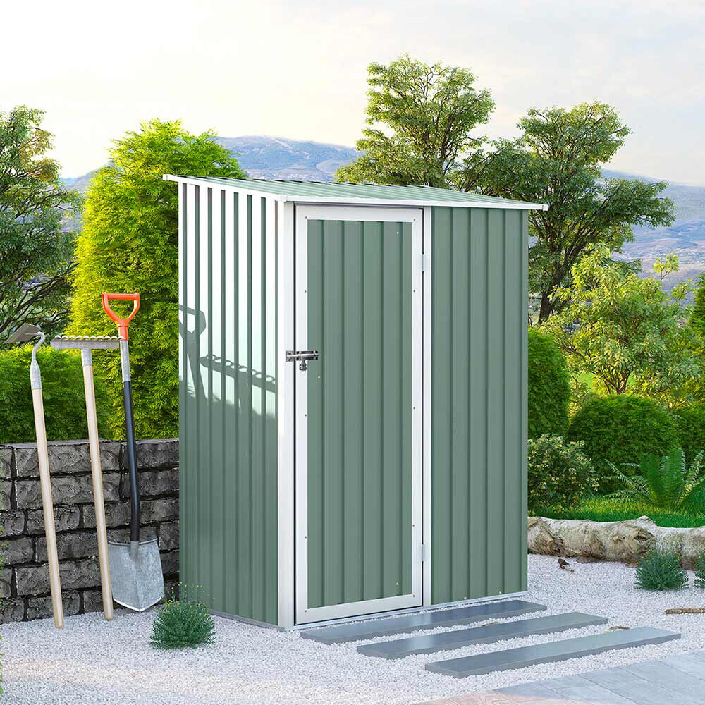Box lamiera giardino zincata metallo verde casetta utensili Amalfi NATURE 143X89