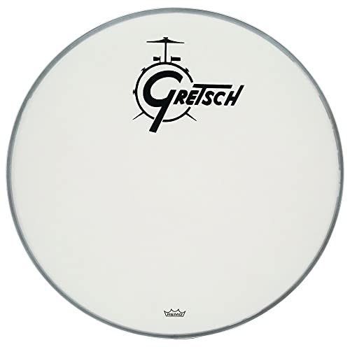 Gretsch Bassdrum Head, Pelle Per Grancassa, Ambassador White Coated, Rivestimento 22'', Grdhcw22