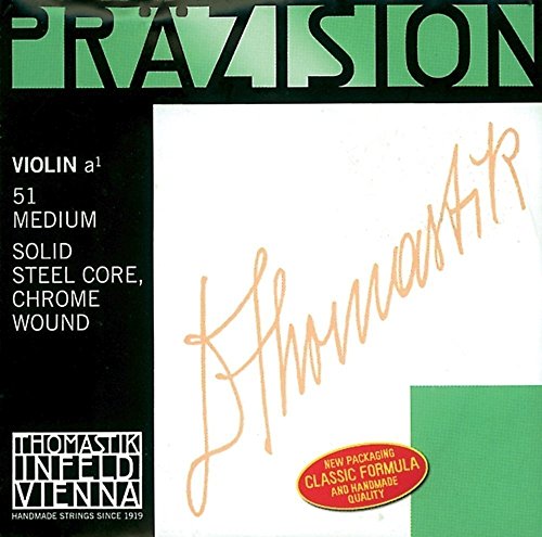 Thomastik Corde Per Violino Precisione Con Anima In Acciaio Solid, Set 4/4 Forte, Mi Stagnata