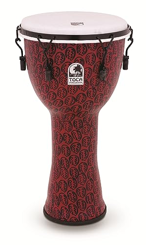 Toca To809236 Tf2Dm-10Rm Djembe Freestyle Ii Mech. Tuned Red Mask Synth. Head 10"