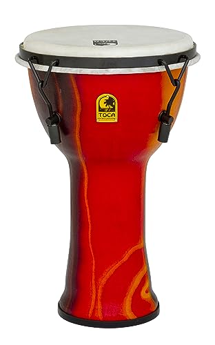 Toca To803241 Sfdmx-9F Djembe Freestyle Mechanically Tuned Fiesta 9'', Rosso