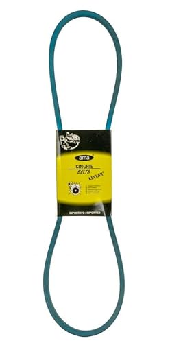 Ama Cinghia Di Trasmissione Trapezoidale Con Sezione 4L In Kevlar - Misure 1/2"X70", Ideale Per Trattorini Tagliaerba Nel Giardinaggio