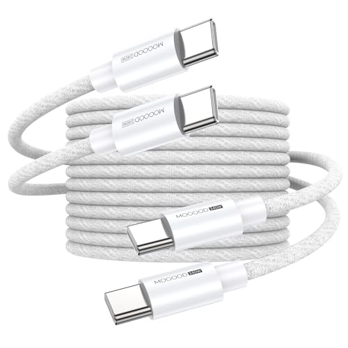 Mogood Cavo Usb C A Usb C [2Pezzi-2M], 240W Ricarica Veloce Usb C A Usb C Cavo Caricabatterie, Tipo C Cavo Per Iphone 15/Pro/Plus/Pro Max, Macbook, Sa