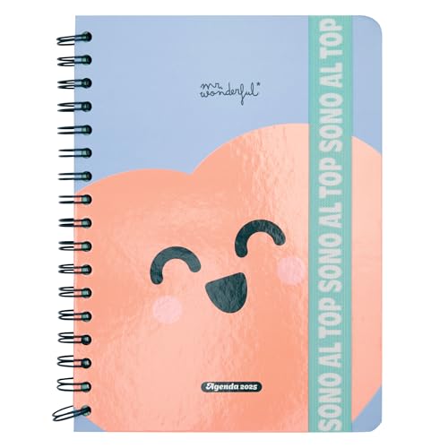 Mr. Wonderful Agenda Wonder 2025 Settimanale - Sono Al Top - Include 8 Fogli Di Adesivi E Blocchetti Di Note Adesive Con Diverse Forme