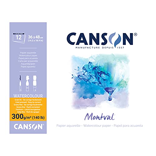 Canson Blocchi Montval 12 Ff 300 Gr. 36X48