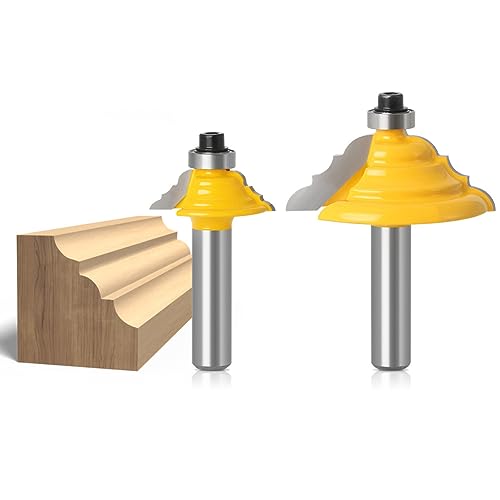 Wsoox Fusto Da 8 Mm, Classic Roman Ogee, Fresa Per Bordi E Forme Architettoniche
