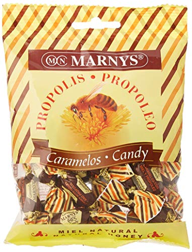 Marnys Caramelle Di Propoli Con Miele - Ammorbidisce La Gola - Dolce Sapore Di Miele Naturale - 60Gr