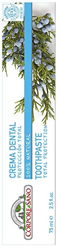 Corpore Sano Total Protection Toothpaste-Juniper,Thyme,Rosemary,Sage, Mint-Fluor/Sls Free-Certified Organic-75 Ml/2.5 Fl Oz By Corpore Sano