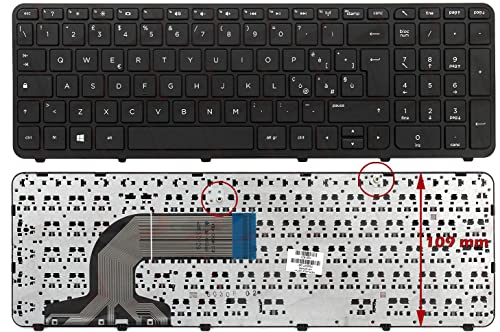 Click Help Tastiera Notebook Certificata Per Hp 350 G1, 350 G2, 355 G2 (Versione Con Frame Da 109Mm)