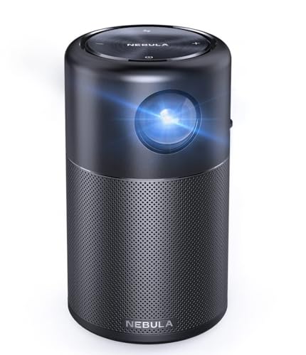 Nebula Capsule Air Mini Projector, Smart Projector, 720P, Dlp, Wifi, Con Gtv, Netflix Pre-Installato, Batteria Integrata, 2 Ore