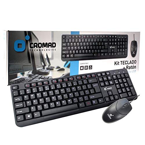 Kit Tastiera + Mouse Con Cavo Usb Cromad