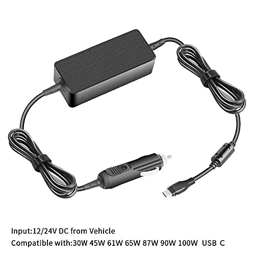 Sparepart: Coreparts Usb-C Car Charger 100W 5V2A-20V5A Plug:Usb-C, 40Ak0065Ww (100W 5V2A-20V5A Plug:Usb-C Input: 12-24V 5A, Output:5V3A,9V3A,12V3A, 15
