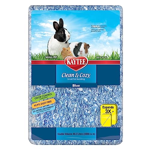 Kaytee Superpet | Lettiera Clean & Cozy Per Piccoli Animali/Roditori/Criceti | Blu | 99,9% Priva Di Polvere | Controllo Degli Odori | 49,2 Litri