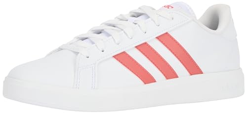 Adidas Grand Td Lifestyle Court Casual Shoes, Sneakers Uomo, Cloud White/Preloved Scarlet/Cloud White, 44 2/3 Eu