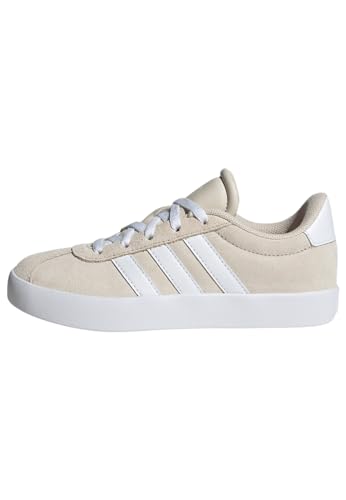 Adidas Vl Court 3.0 Shoes Kids, Scarpe, Aluminium/Cloud White/Aluminium, 38 2/3 Eu