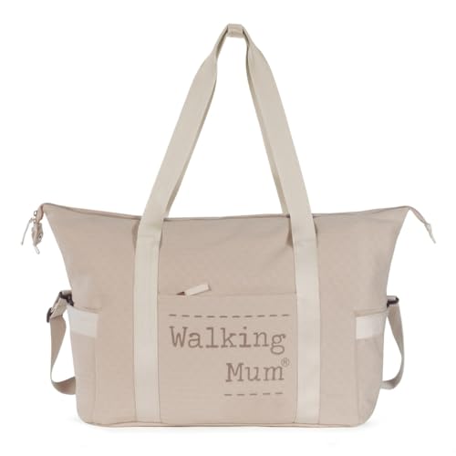 Walking Mum Borsa Fasciatoio Xl Eco Mum, Blu/Grigio O Albicocca