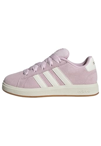 Adidas Grand Court 00S Shoes Kids, Scarpe Unisex-Bambini E Ragazzi, Gomma Trasparente Rosa Bianca10, 5.5 Uk Child