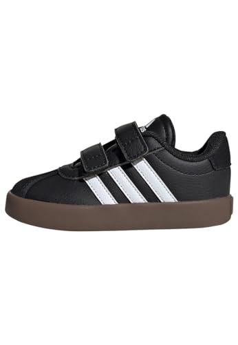 Adidas Vl Court 3.0 Shoes Infants, Scarpe Unisex-Bambini, Core Black/Cloud White/Core Black, 22 Eu