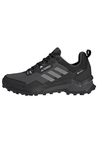 Adidas Terrex Ax4 Gore-Tex Hiking Shoes, Scarpe Da Trekking Donna, Core Black/Grey Three/Mint Ton, 38 2/3 Eu