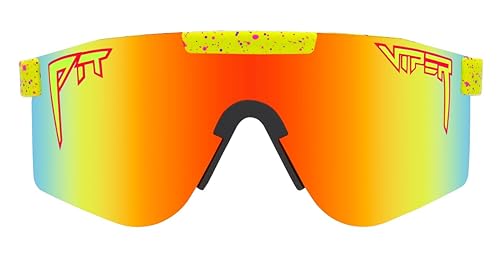 Pit Viper The Original – 1993 Polarized Occhiali Sportivi, 1993 Polarized Rainbow Mirro, Double Wide