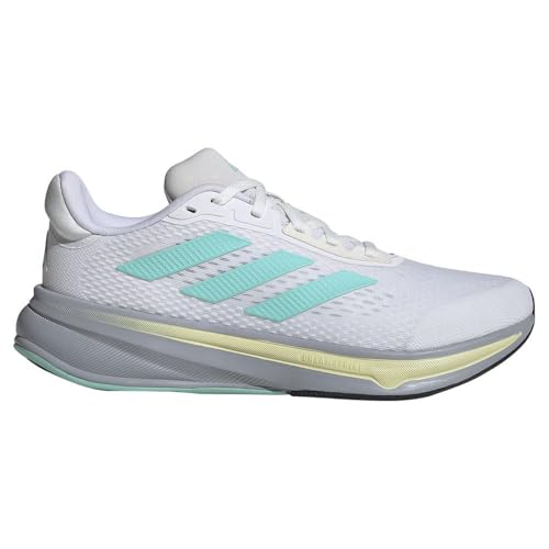 Adidas Response Super M Running Shoes, Scarpe Da Corsa Uomo, Cloud White/Flash Aqua/Halo Silver, 40 Eu