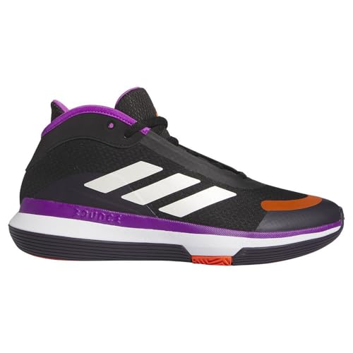 Adidas Bounce Legends Low Trainers, Scarpe Da Basket Unisex-Adulto, Core Black/Purple Burst/Aurora Black, 36 2/3 Eu