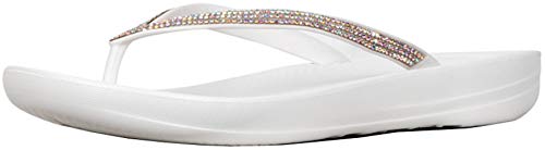 Fitflop Iqushion Sparkle, Scarpe Da Spiaggia E Piscina Donna, Urban White R08 194, 36 Eu