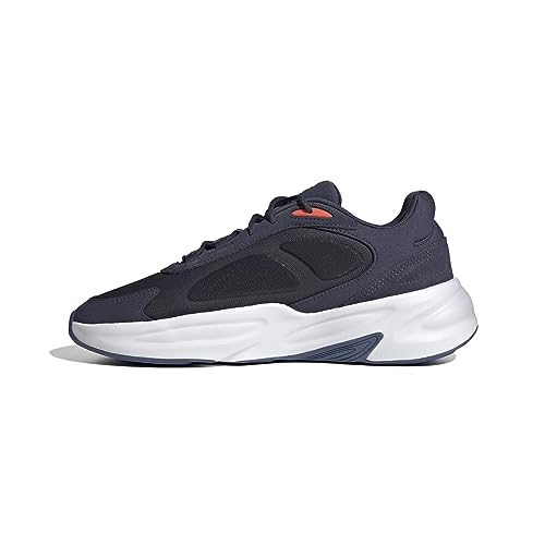 Adidas Ozelle Cloudfoam Shoes, Scarpe Uomo, Shadow Navy/Dark Blue/Bright Red, 47 1/3 Eu