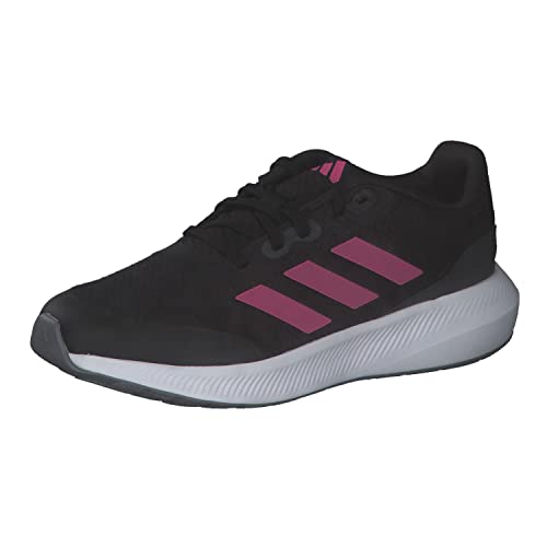 Adidas Runfalcon 3 Lace Shoes, Scarpe Da Corsa, Core Black/Pulse Magenta/Grey Six, 28 Eu