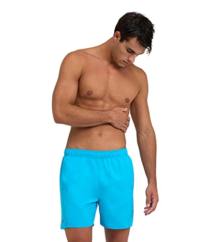 Arena Fundamentals Logo Boxer R Costume Uomo Mare E Piscina, Costume Da Bagno In Morbido Tessuto Riciclato Ad Asciugatura Rapida, Boxer Mare Con Slip