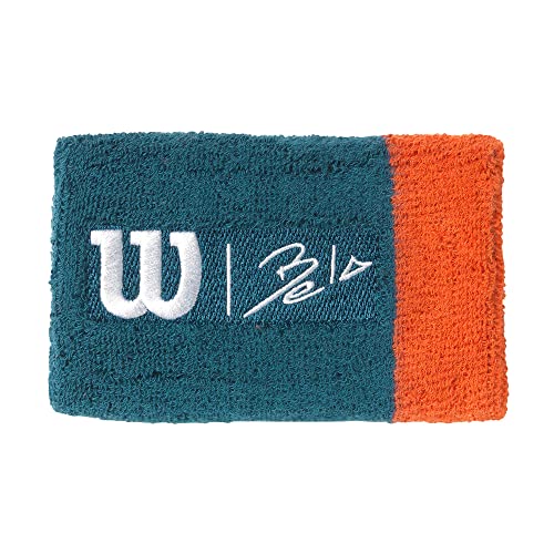 Wilson Bela Extra Wide Wrtbd Ii Osfa Polsiera, Adulti Unisex, Blue Corallo/Partito (Blu), Taglia Unica
