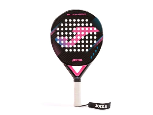 Joma Slam Pro Control Padel Racket (Black Fluor Pink)