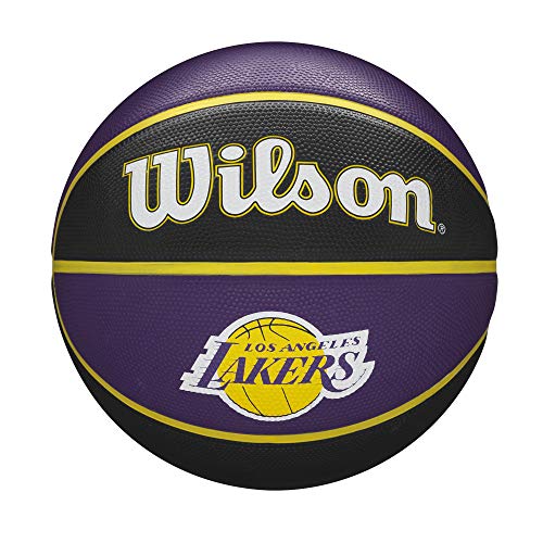 Wilson Nba Team Los Angeles Lakers Ball Wtb1300Xblal, Unisex Basketballs, Black, 7 Eu