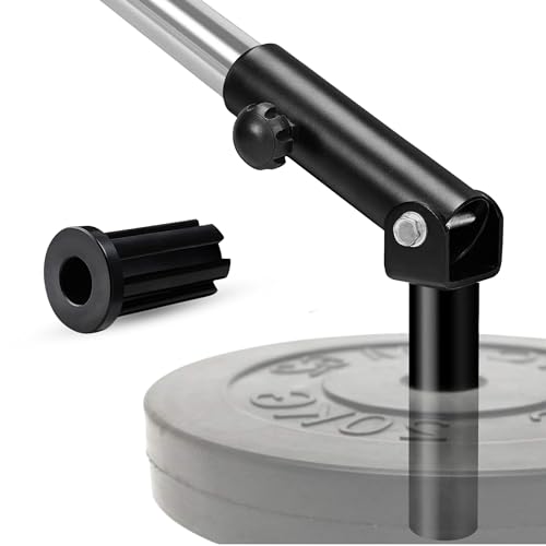 Yes4All 63Ml Inserto Nero Per Vogatore A T Con Barra Olimpica Da 5 Cm, Girevole A 360°, Ottimo Per Schiena, Muscoli, Braccia, Sollevamento Pesi E Squa