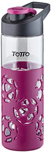 Totto Botellon Chantar - Bottiglia, Da Donna, Viola/Trasparente, Taglia Unica