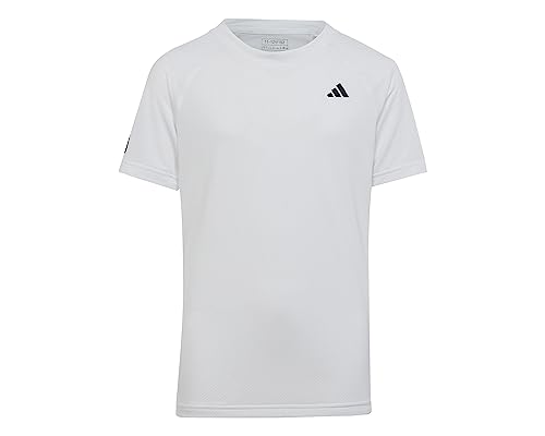 Adidas Bambina Club Tennis Tee, White, 5-6 Years