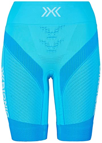 X-Bionic 4.0 Run Shorts Women, Short Donna, Effektor Tuqoise/Arctic White, Xl
