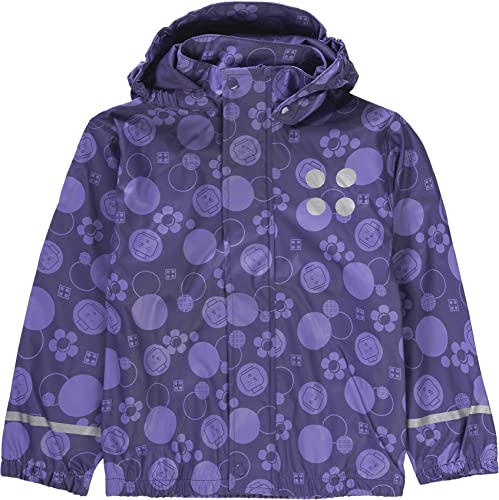 Lego Wear Jamaica 103 Giacca Impermeabile, Unisex Bambini, Dark Purple, 128