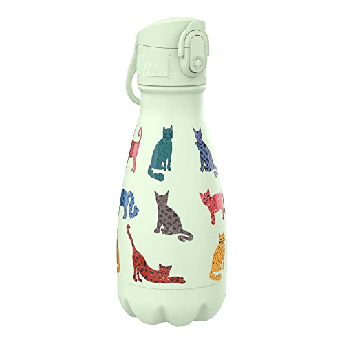 Ion8 Borraccia Termica Senza Perdite, Acciaio Inox, 280Ml, Gatti