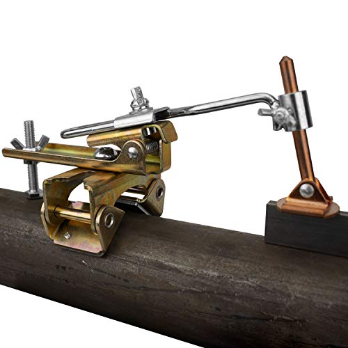 Strong Hand Tools, Cavalletta Magnetica Di Lusso, Dito Di Saldatura, Mandrino In Rame + Base Magnetica A V + Bullone Anti-Ribaltamento (25,4 Cm)