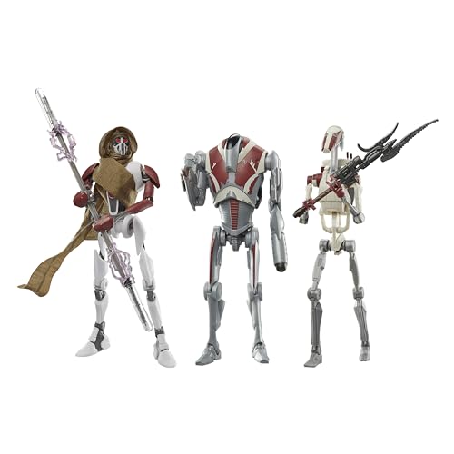 Star Wars Hasbro The Black Series, Magnaguard, Super Droide Da Battaglia, Confezione Da 3 Action Figure Collezionabili Ispirate Al Videogioco Jedi: Su
