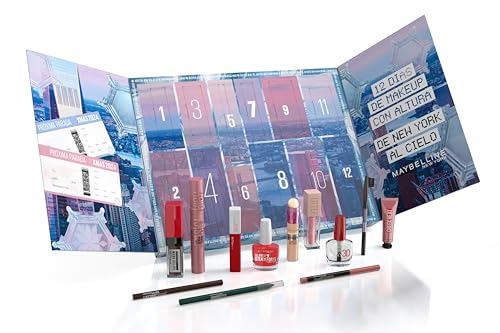 Maybelline New York Calendario Dell'Avvento 2024 Con 12 Sorprese
