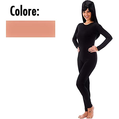 Tuta Donna Lycra Color Carne M