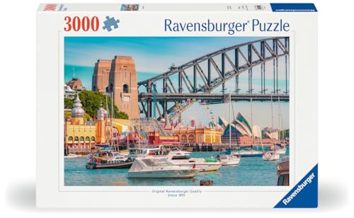 Ravensburger - Puzzle Secret Sydney, Puzzle 3000 Pezzi, Puzzle Adulti E Bambini +14 Anni, 121X80Cm