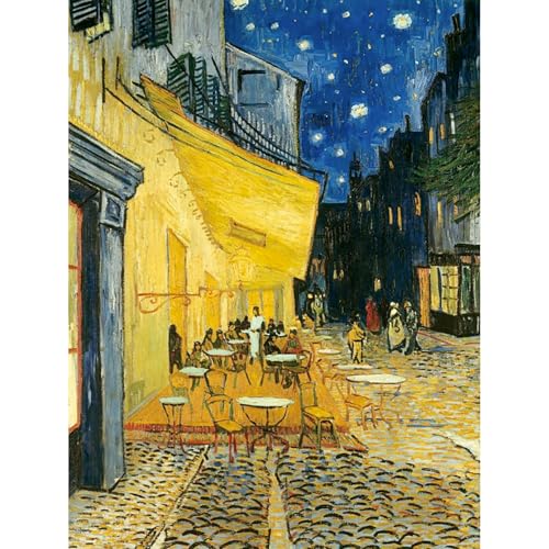 Ravensburger - Puzzle Van Gogh Caffè Di Notte, 1000 Pezzi, Puzzle Arte Per Adulti E Ragazzi, Quadri Famosi Da Esporre, Idea Regalo Per Lei O Lui, 70X5